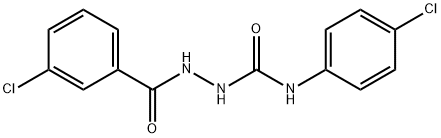 2-(3-chlorobenzoyl)-N-(4-chlorophenyl)hydrazinecarboxamide Structure