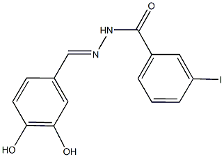 N'-(3,4-dihydroxybenzylidene)-3-iodobenzohydrazide Structure