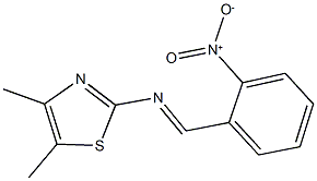 2-({2-nitrobenzylidene}amino)-4,5-dimethyl-1,3-thiazole Structure