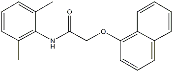N-(2,6-dimethylphenyl)-2-(1-naphthyloxy)acetamide Structure