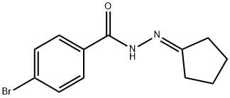4-bromo-N'-cyclopentylidenebenzohydrazide 구조식 이미지
