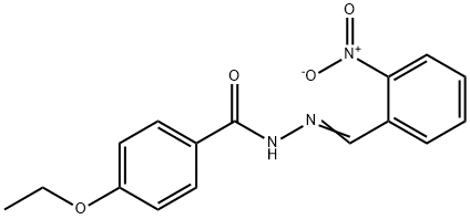 4-ethoxy-N'-{2-nitrobenzylidene}benzohydrazide 구조식 이미지