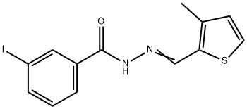 3-iodo-N'-[(3-methyl-2-thienyl)methylene]benzohydrazide Structure