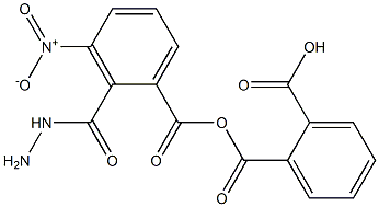 2-[(2-{3-nitrobenzoyl}hydrazino)carbonyl]benzoic acid 구조식 이미지