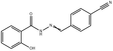 N'-(4-cyanobenzylidene)-2-hydroxybenzohydrazide Structure