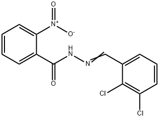 N'-(2,3-dichlorobenzylidene)-2-nitrobenzohydrazide 구조식 이미지