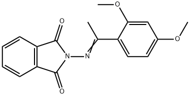 2-{[1-(2,4-dimethoxyphenyl)ethylidene]amino}-1H-isoindole-1,3(2H)-dione 구조식 이미지