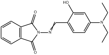 2-{[4-(diethylamino)-2-hydroxybenzylidene]amino}-1H-isoindole-1,3(2H)-dione Structure