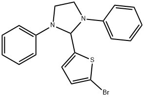 2-(5-bromo-2-thienyl)-1,3-diphenylimidazolidine 구조식 이미지