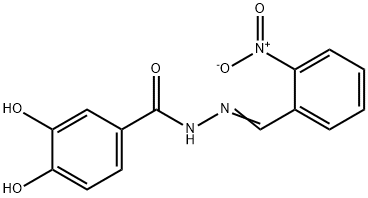 3,4-dihydroxy-N'-{2-nitrobenzylidene}benzohydrazide Structure