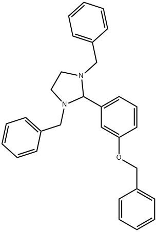 benzyl 3-(1,3-dibenzyl-2-imidazolidinyl)phenyl ether 구조식 이미지