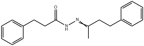 N'-(1-methyl-3-phenylpropylidene)-3-phenylpropanohydrazide 구조식 이미지