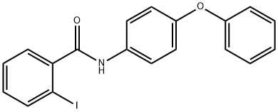 2-iodo-N-(4-phenoxyphenyl)benzamide 구조식 이미지