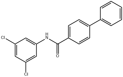 N-(3,5-dichlorophenyl)[1,1'-biphenyl]-4-carboxamide 구조식 이미지