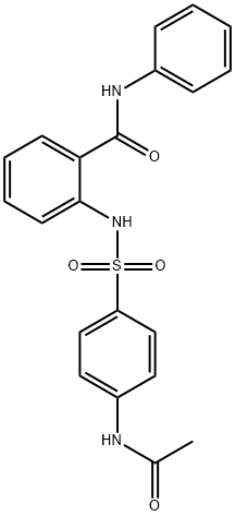 2-({[4-(acetylamino)phenyl]sulfonyl}amino)-N-phenylbenzamide Structure