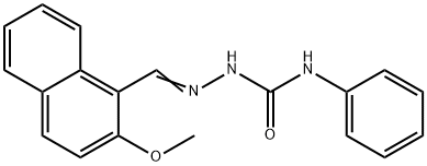 2-methoxy-1-naphthaldehyde N-phenylsemicarbazone Structure