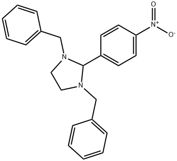 1,3-dibenzyl-2-{4-nitrophenyl}imidazolidine Structure