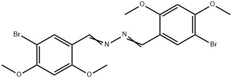 5-bromo-2,4-dimethoxybenzaldehyde (5-bromo-2,4-dimethoxybenzylidene)hydrazone 구조식 이미지