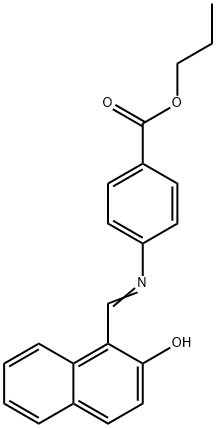 propyl 4-{[(2-hydroxy-1-naphthyl)methylene]amino}benzoate Structure