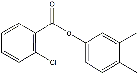 3,4-dimethylphenyl 2-chlorobenzoate Structure