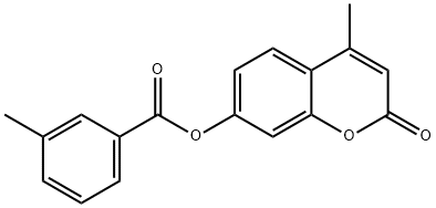 4-methyl-2-oxo-2H-chromen-7-yl 3-methylbenzoate Structure