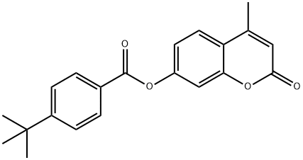 4-methyl-2-oxo-2H-chromen-7-yl 4-tert-butylbenzoate Structure