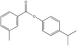 4-(1-methylethyl)phenyl 3-methylbenzoate Structure