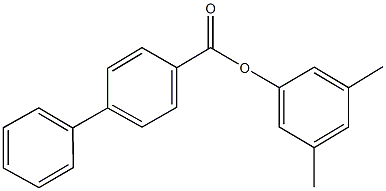 3,5-dimethylphenyl [1,1'-biphenyl]-4-carboxylate 구조식 이미지