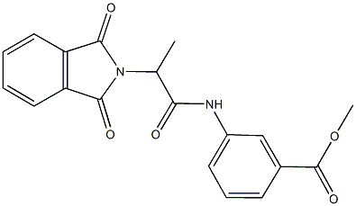 methyl 3-{[2-(1,3-dioxo-1,3-dihydro-2H-isoindol-2-yl)propanoyl]amino}benzoate Structure