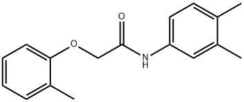 N-(3,4-dimethylphenyl)-2-(2-methylphenoxy)acetamide Structure