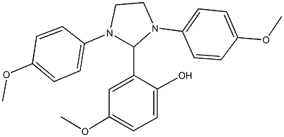 2-[1,3-bis(4-methoxyphenyl)-2-imidazolidinyl]-4-methoxyphenol 구조식 이미지