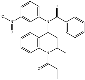 N-{3-nitrophenyl}-N-(2-methyl-1-propionyl-1,2,3,4-tetrahydroquinolin-4-yl)benzamide Structure