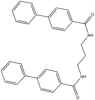 N-{3-[([1,1'-biphenyl]-4-ylcarbonyl)amino]propyl}[1,1'-biphenyl]-4-carboxamide 구조식 이미지