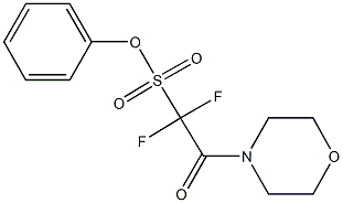 phenyl 1,1-difluoro-2-(4-morpholinyl)-2-oxoethanesulfonate 구조식 이미지