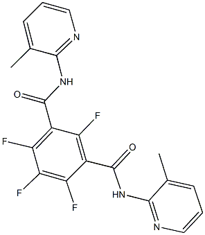 2,4,5,6-tetrafluoro-N~1~,N~3~-bis(3-methyl-2-pyridinyl)isophthalamide 구조식 이미지