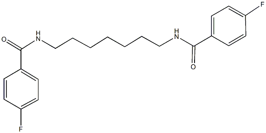 4-fluoro-N-{7-[(4-fluorobenzoyl)amino]heptyl}benzamide Structure