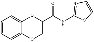 N-(1,3-thiazol-2-yl)-2,3-dihydro-1,4-benzodioxine-2-carboxamide Structure