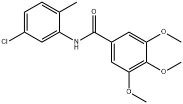 N-(5-chloro-2-methylphenyl)-3,4,5-trimethoxybenzamide 구조식 이미지