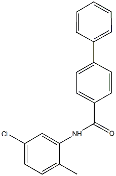 N-(5-chloro-2-methylphenyl)[1,1'-biphenyl]-4-carboxamide 구조식 이미지