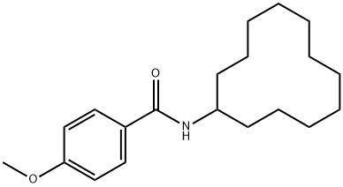 N-cyclododecyl-4-methoxybenzamide 구조식 이미지
