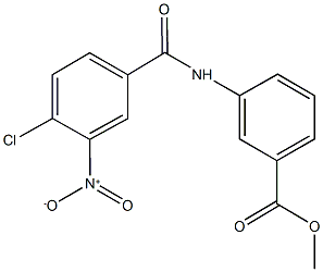 methyl 3-({4-chloro-3-nitrobenzoyl}amino)benzoate Structure