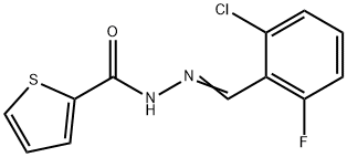 N'-(2-chloro-6-fluorobenzylidene)-2-thiophenecarbohydrazide Structure