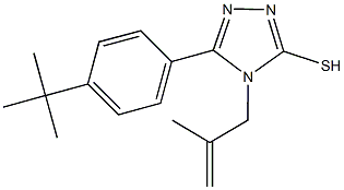 5-(4-tert-butylphenyl)-4-(2-methyl-2-propenyl)-4H-1,2,4-triazol-3-yl hydrosulfide Structure