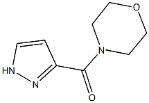 4-(1H-pyrazol-3-ylcarbonyl)morpholine 구조식 이미지