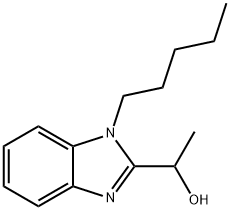 1-(1-pentyl-1H-benzimidazol-2-yl)ethanol 구조식 이미지