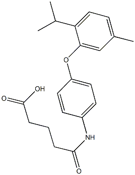 5-[4-(2-isopropyl-5-methylphenoxy)anilino]-5-oxopentanoic acid 구조식 이미지