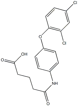 5-[4-(2,4-dichlorophenoxy)anilino]-5-oxopentanoic acid Structure
