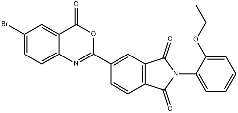 5-(6-bromo-4-oxo-4H-3,1-benzoxazin-2-yl)-2-(2-ethoxyphenyl)-1H-isoindole-1,3(2H)-dione 구조식 이미지