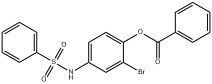 2-bromo-4-[(phenylsulfonyl)amino]phenyl benzoate 구조식 이미지