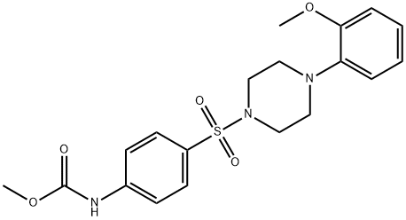 methyl 4-{[4-(2-methoxyphenyl)-1-piperazinyl]sulfonyl}phenylcarbamate Structure